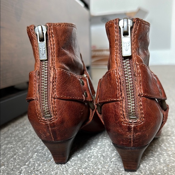 Frye Brown Leather Ankle Boots - Picture 4 of 6